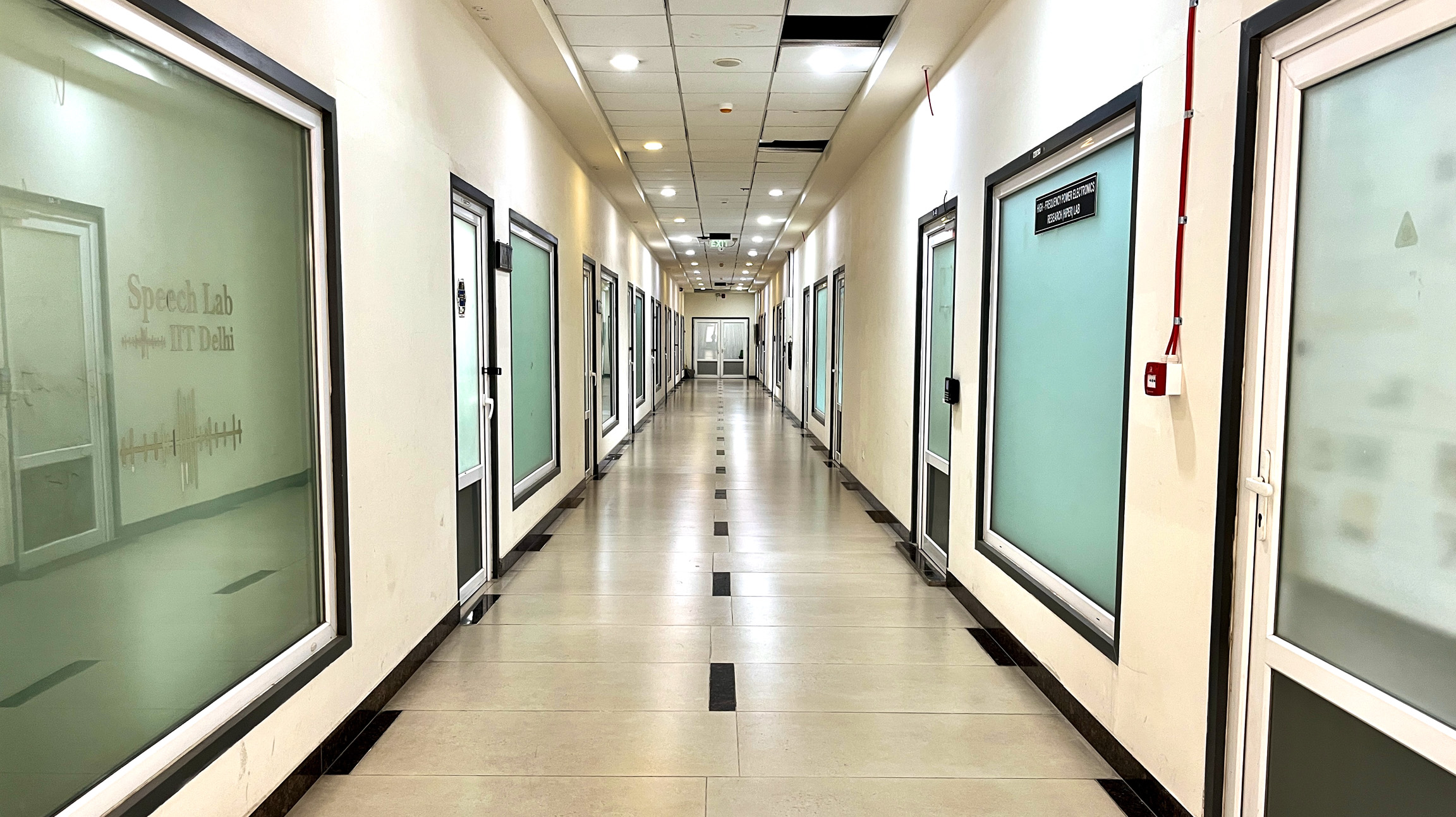Corridor outside the lab